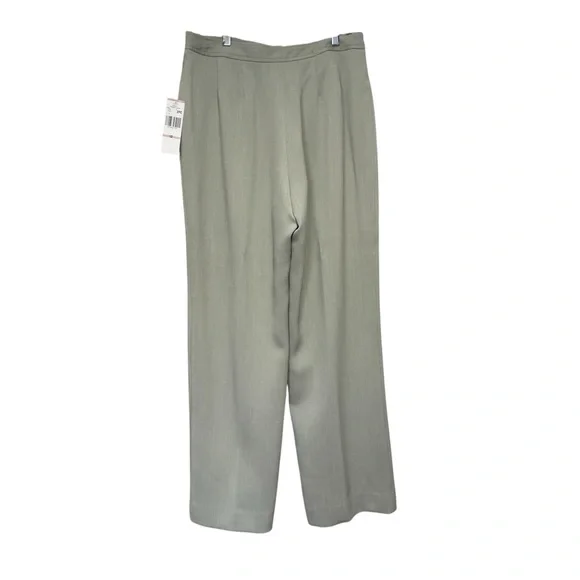 Jones NY Light Sage Green Blazer PantSuit 2Pc Set Sz 12 NWT High Waist Loose Fit - Picture 3 of 16